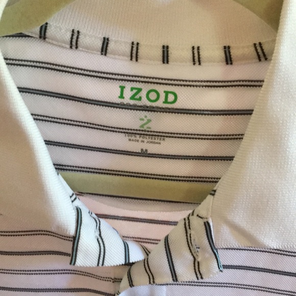 Izod.  Med.  Thin, lightweight, short sleeve polo - Picture 3 of 8